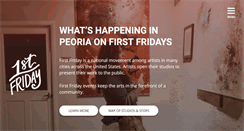 Desktop Screenshot of peoriafirstfriday.com